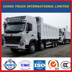 China 12-Wheel Sinotruk 8*4 12 Wheels HOWO A7 Dump Truck Price Sale
